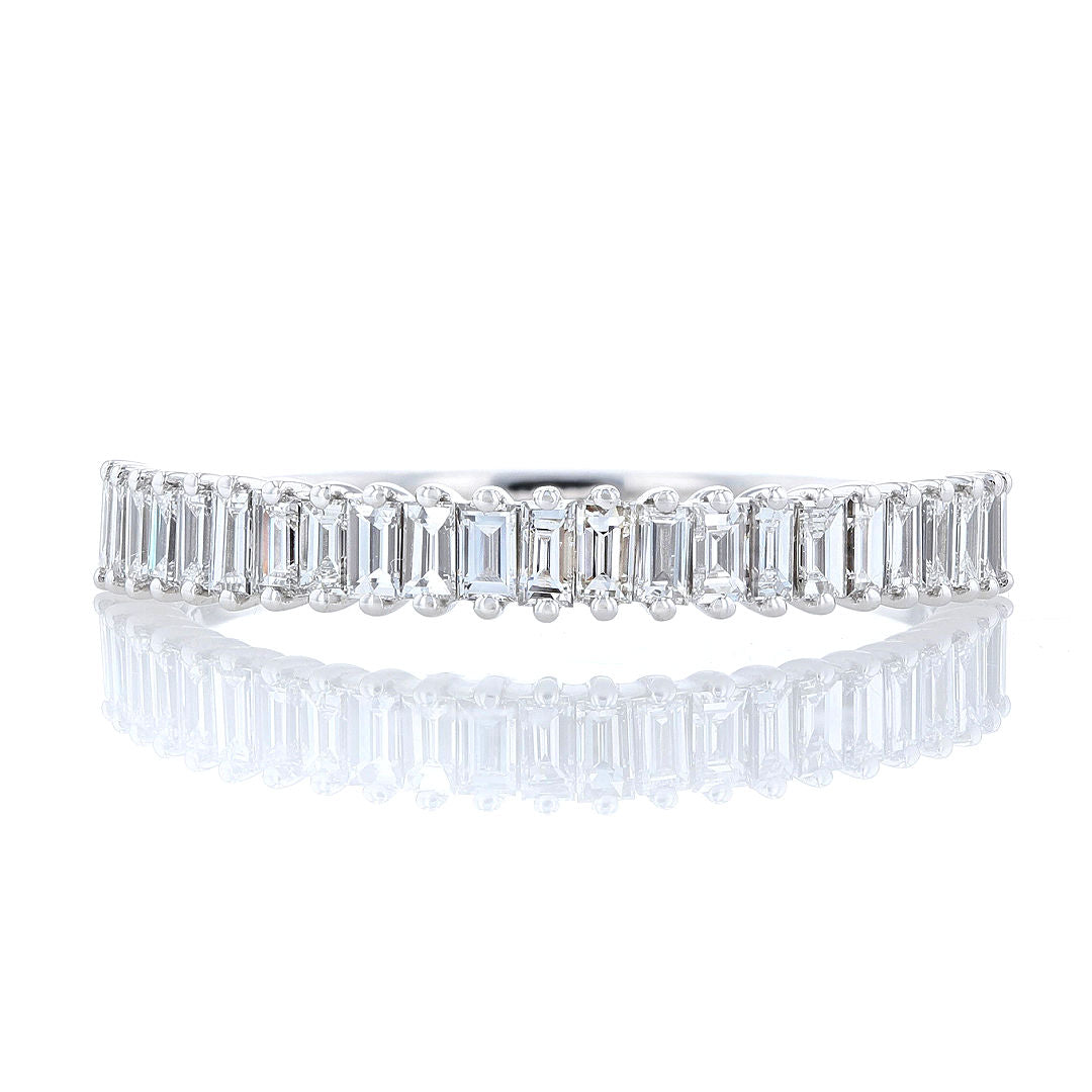 Vertical Baguette Diamond Band