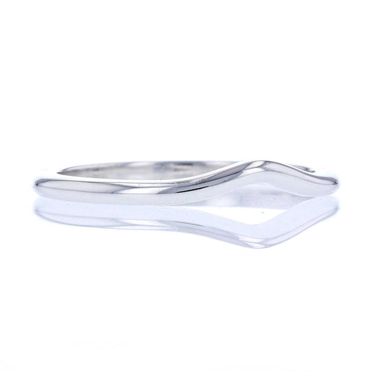 White Gold Contour Band