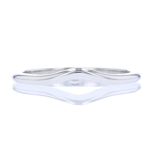 White Gold Contour Band