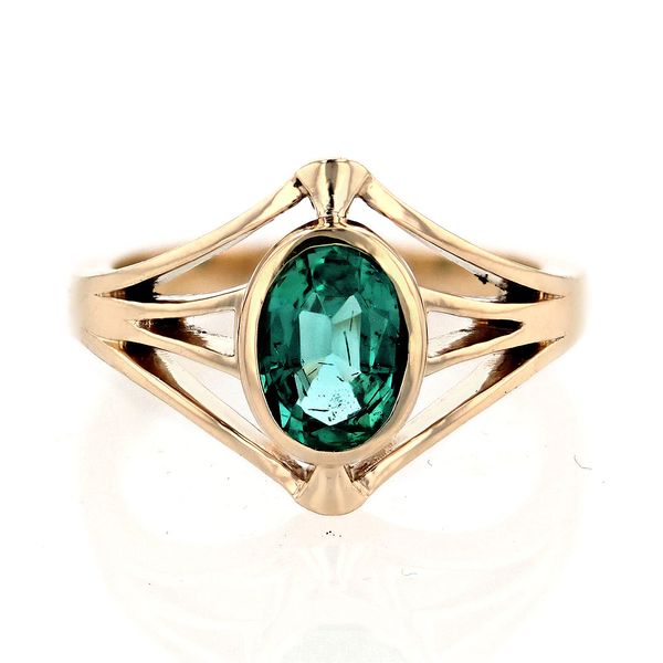 Art Deco Emerald Fan Ring