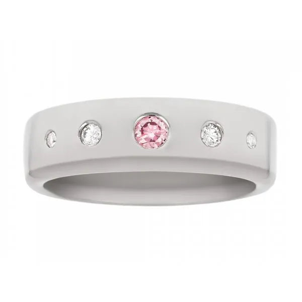 Pink Diamond Star Ring
