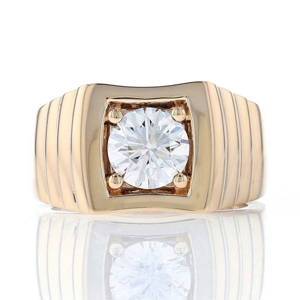 Signet Style Engagement Ring