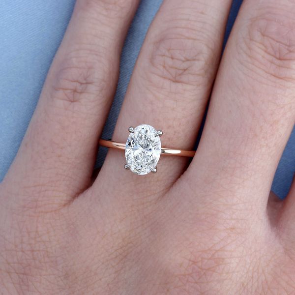Rose Gold Oval Solitaire