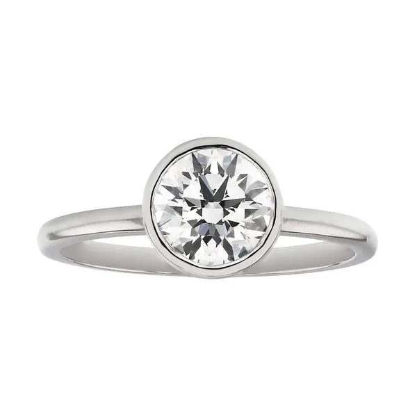 Bezel Diamond Engagement Ring