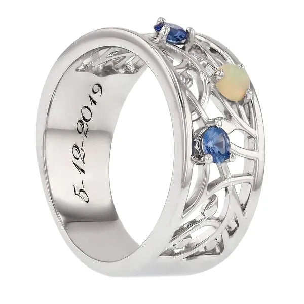 Mother's Ring with Children's Birthstones