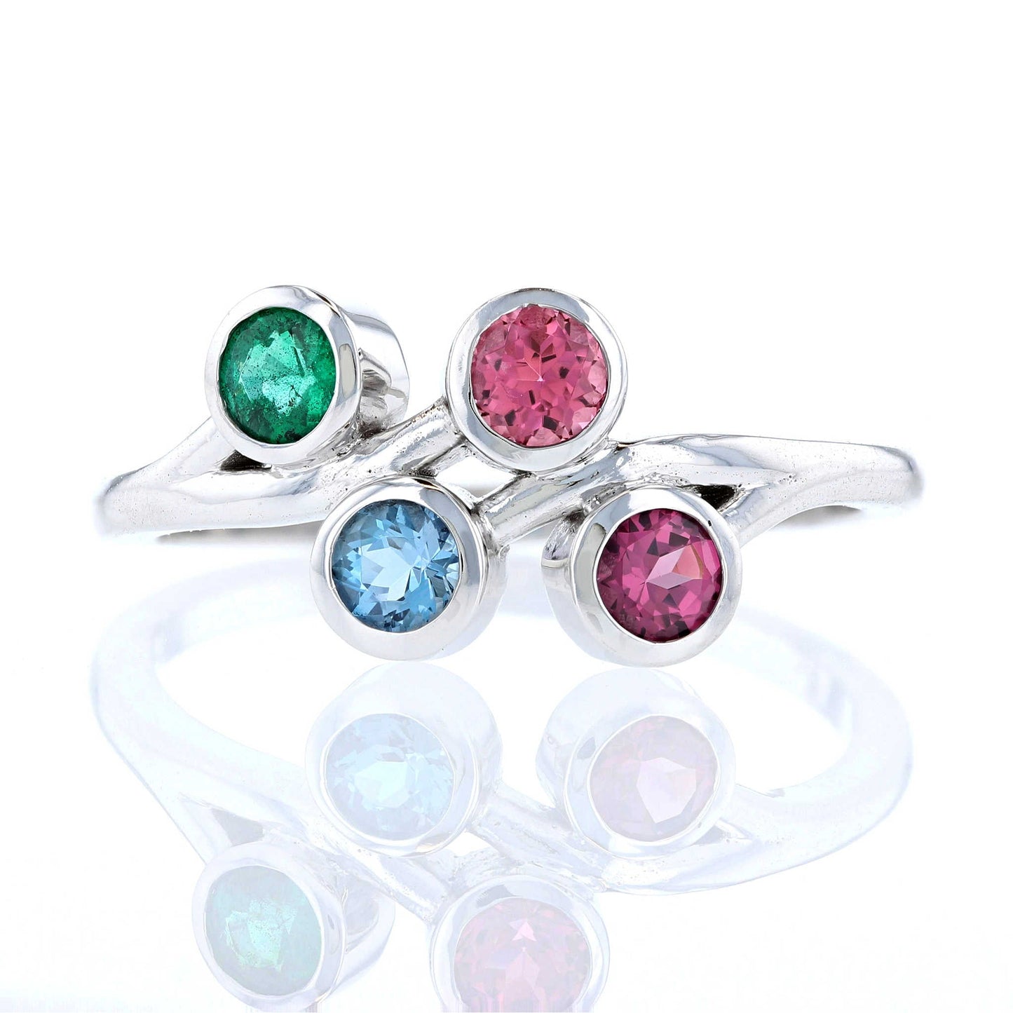 Birthstone Family Branch Ring Front View