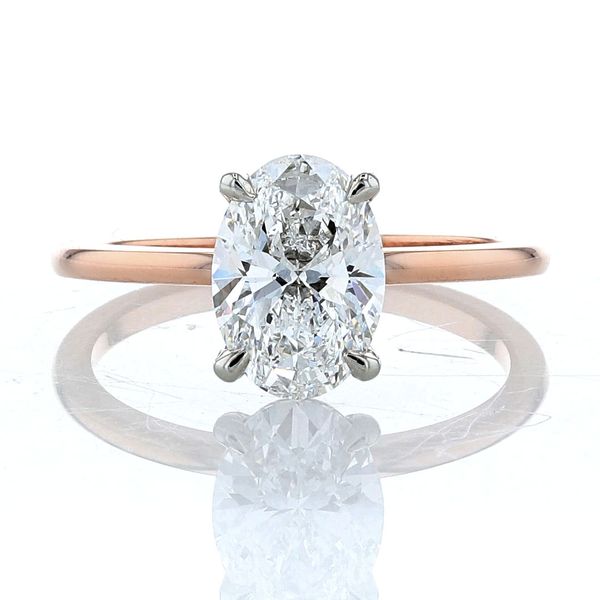 Rose Gold Oval Solitaire
