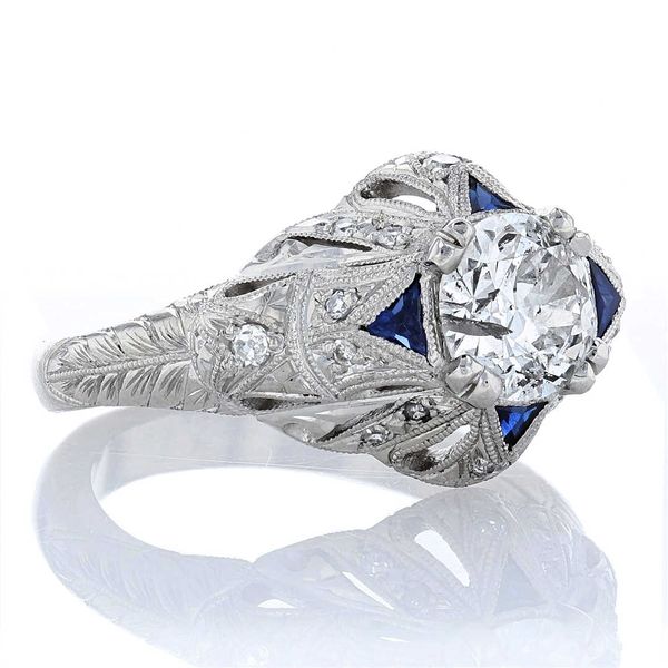 Heirloom Sapphire and Diamond Ring