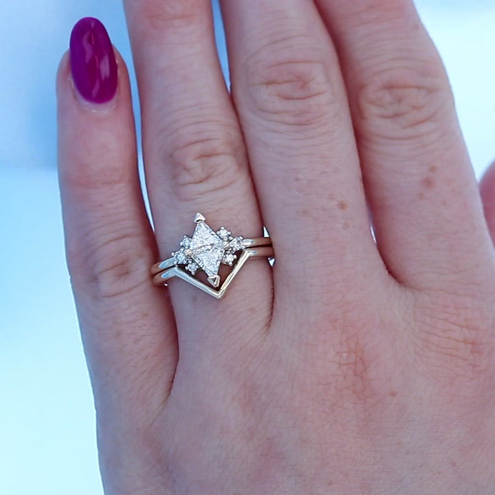 'Luna' Classic Diamond Engagement Ring - White Gold