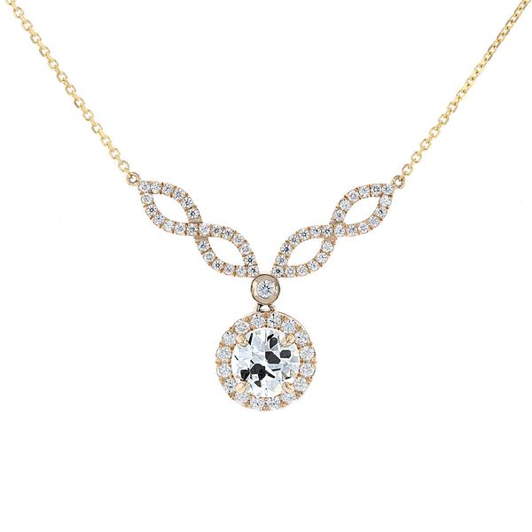 Diamond Halo Infinity Necklace